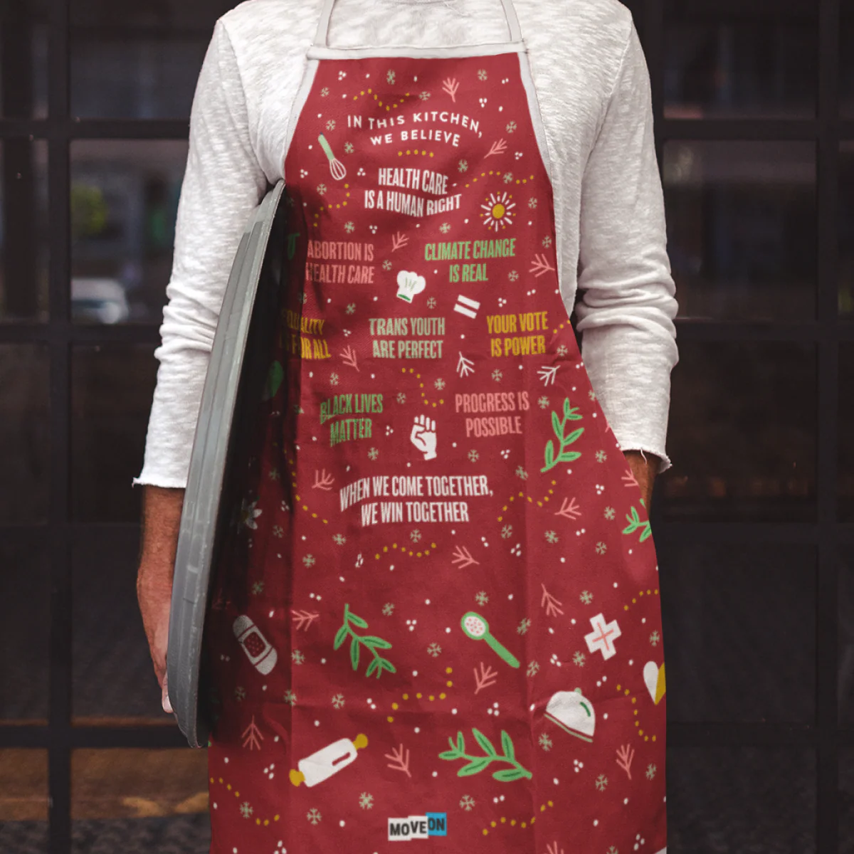 “In This Kitchen, We Believe …” Apron - Image 4