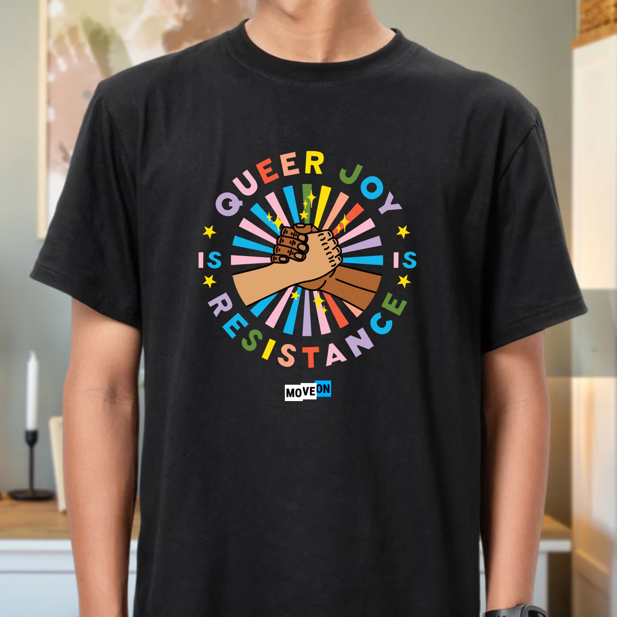"Queer Joy Is Resistance" Unisex Cotton T-Shirt - Image 4